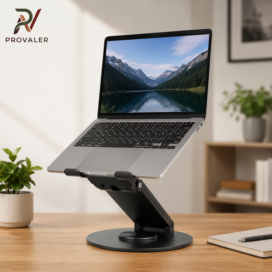 ErgoSpin™ | Soporte Ergonómico 360° para Notebook
